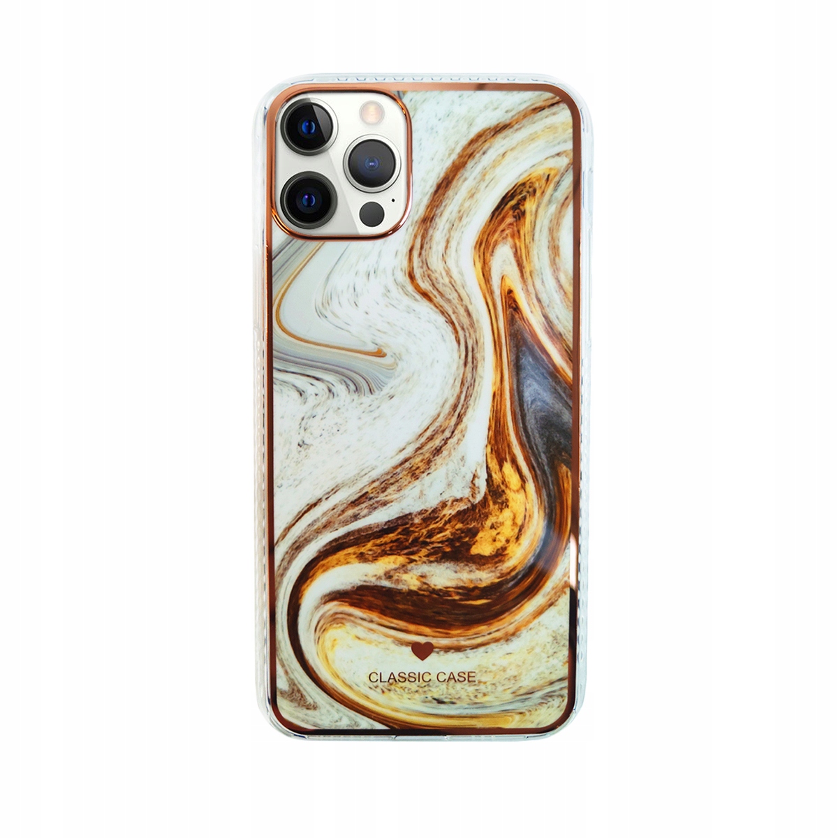 

Silikonowe Etui Marble New Iphone 12 Pro Max Złoty