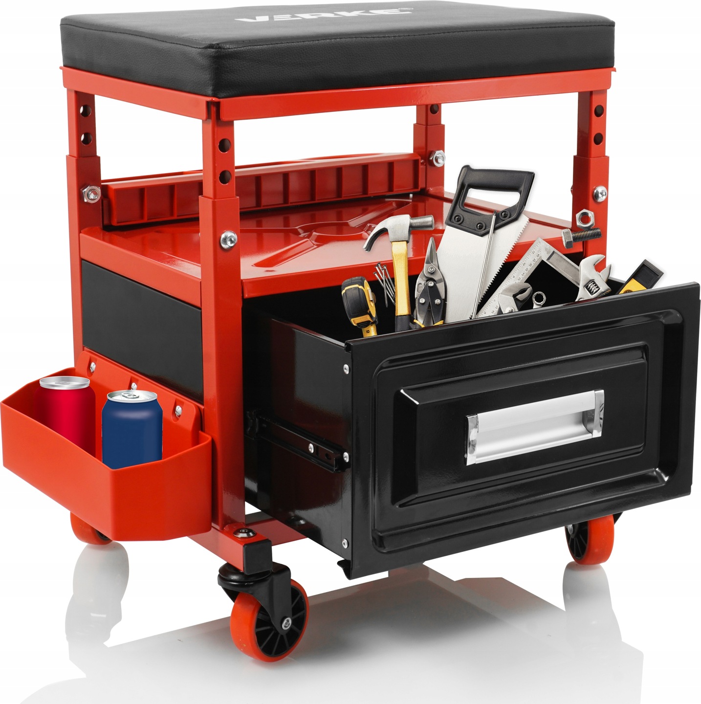 СТУЛ ДЛЯ МАСТЕРСКОЙ СТУЛ СИДЕНЬЕ С ВЫДВИЖНЫМ ЯЩИКОМ