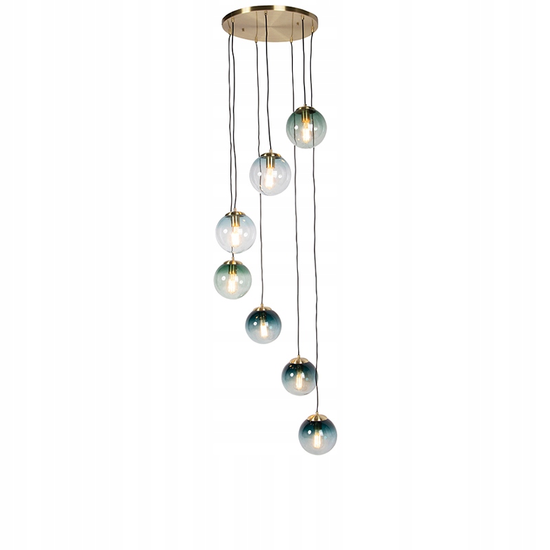 Inteligentna lampa wisząca mosiężna 7-punktowa z WiFi ST64 Pallon