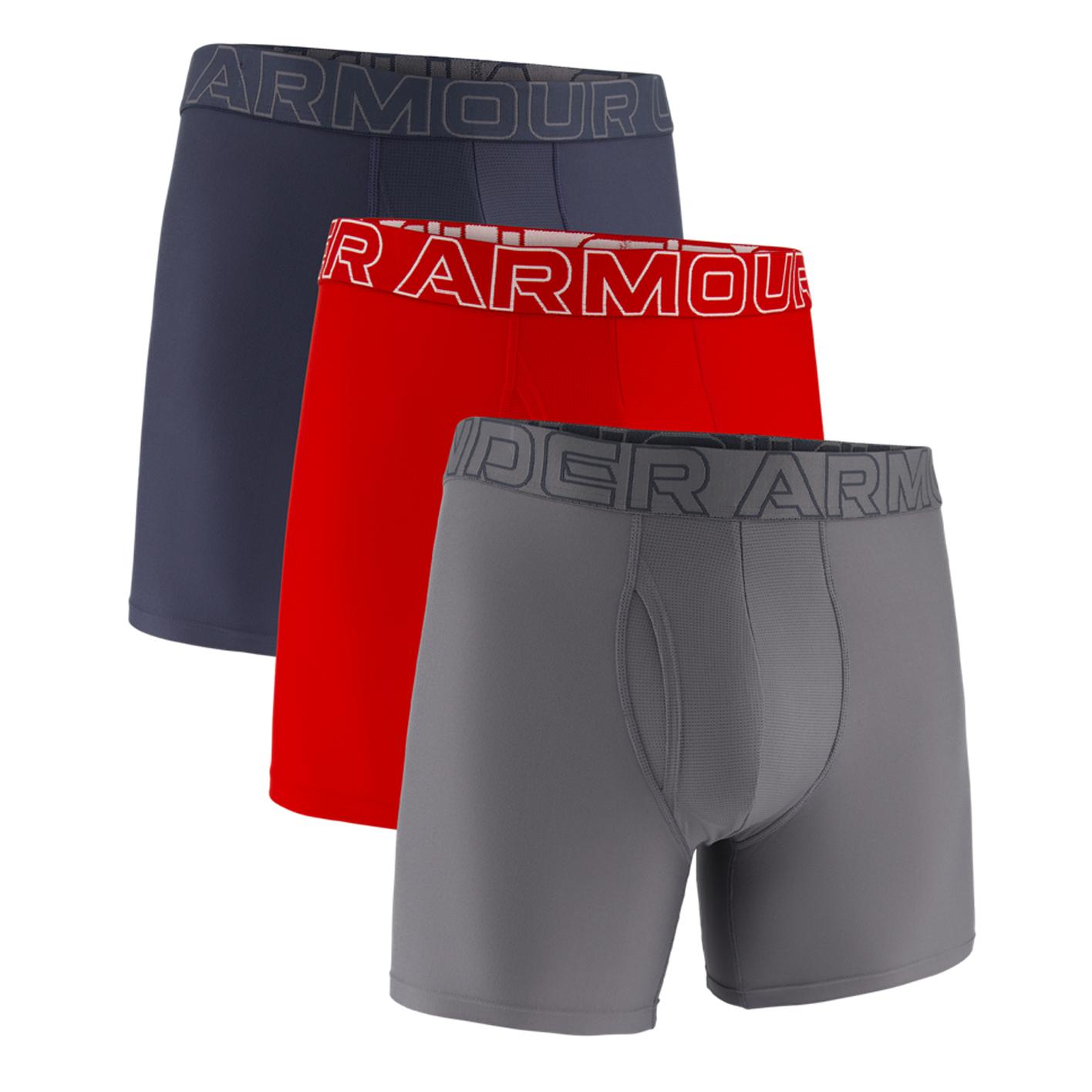 Pánské boxerky Ua Performance Tech Solid 6'' 3P