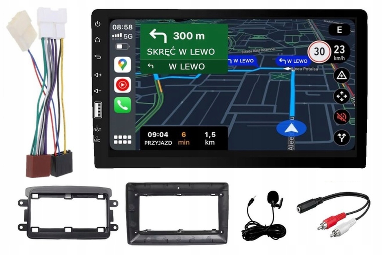 Rádio Dacia Logan 2011-2022 Android-auto Carplay Usb MP3 Bluetooth