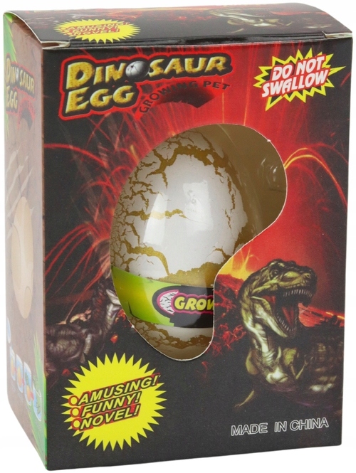 JAJO DINOZAURA ROSNĄCY WYKLUWAJĄCY Z JAJKA JAJKO Bohater brak