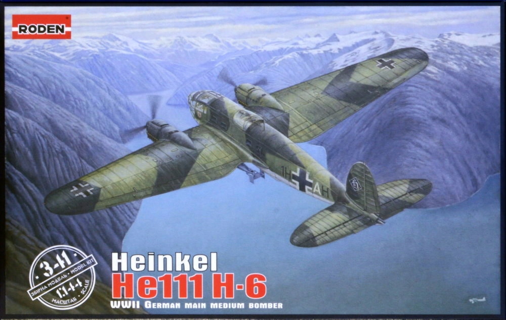 Heinkel He 111 H-6 German Medium Bomber Wwii Roden 341 1:144