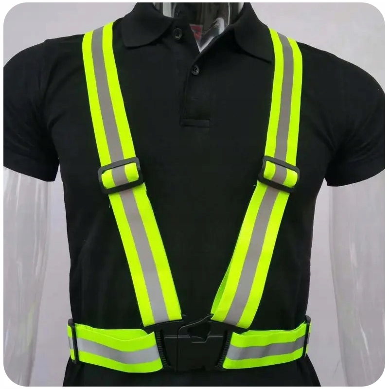 SZELKI ODBLASKOWE KAMIZELKA NA MOTOR ROWER BIEGI Kolor dominujący żółcie