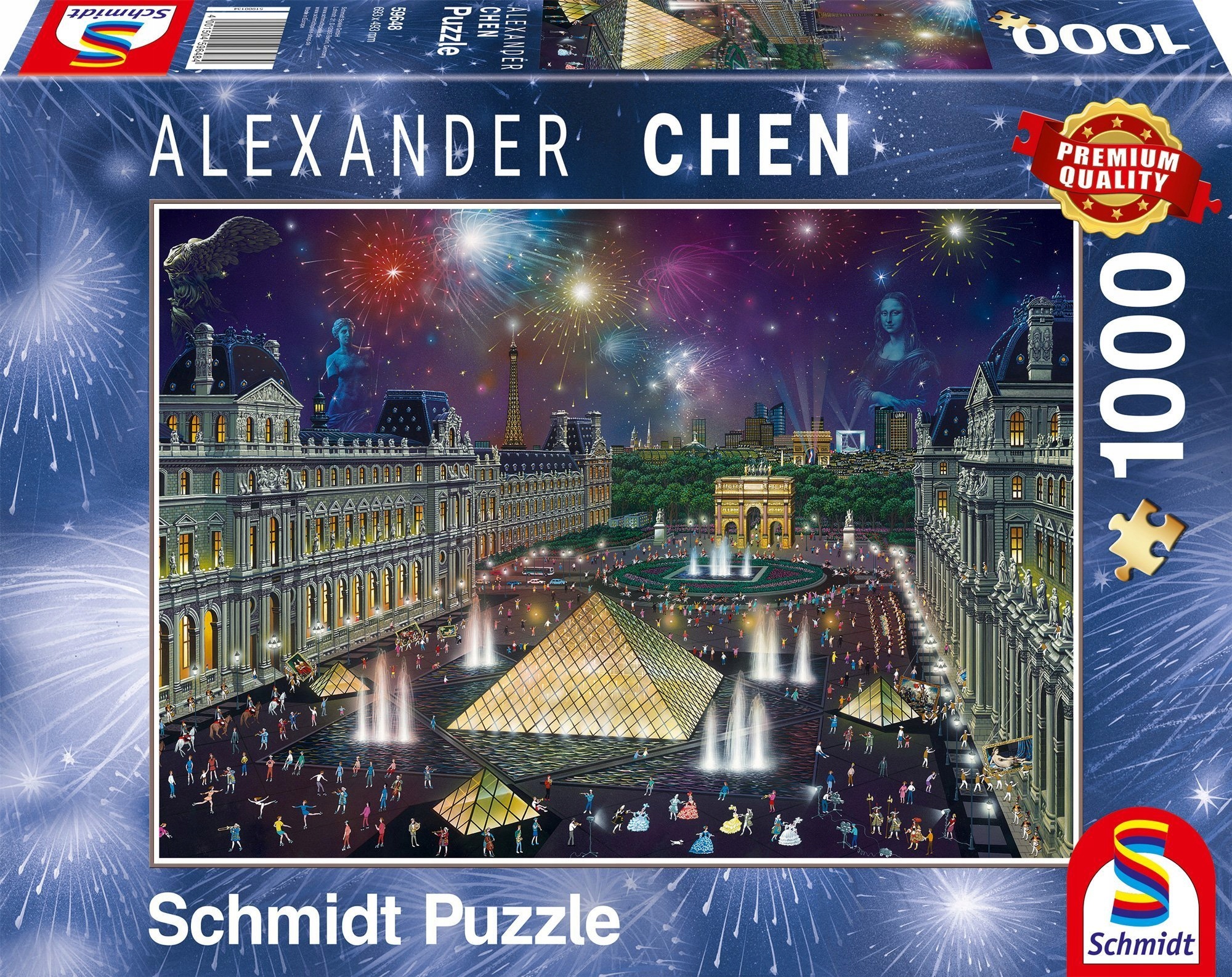 

Pq Puzzle 1000 Alex Chen Fajerwerki nad Luwrem