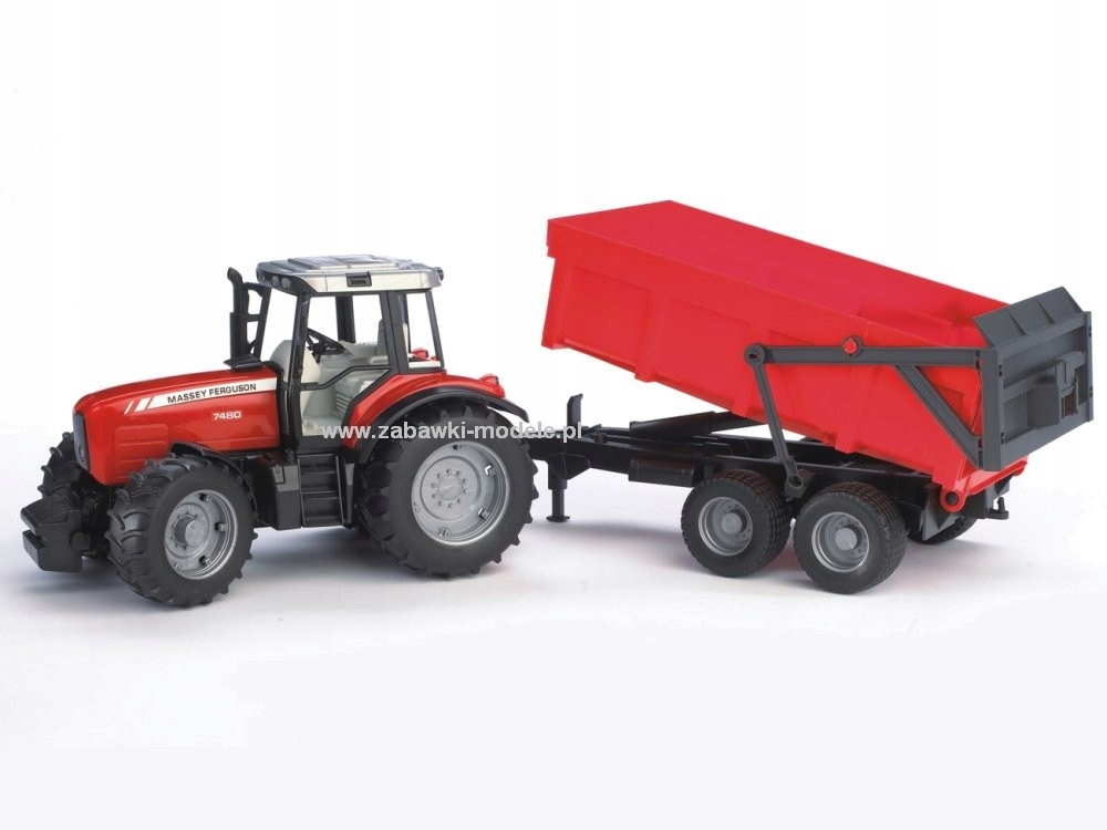 BRUDER 02045 Traktor Ferguson 8240 z przyczepą