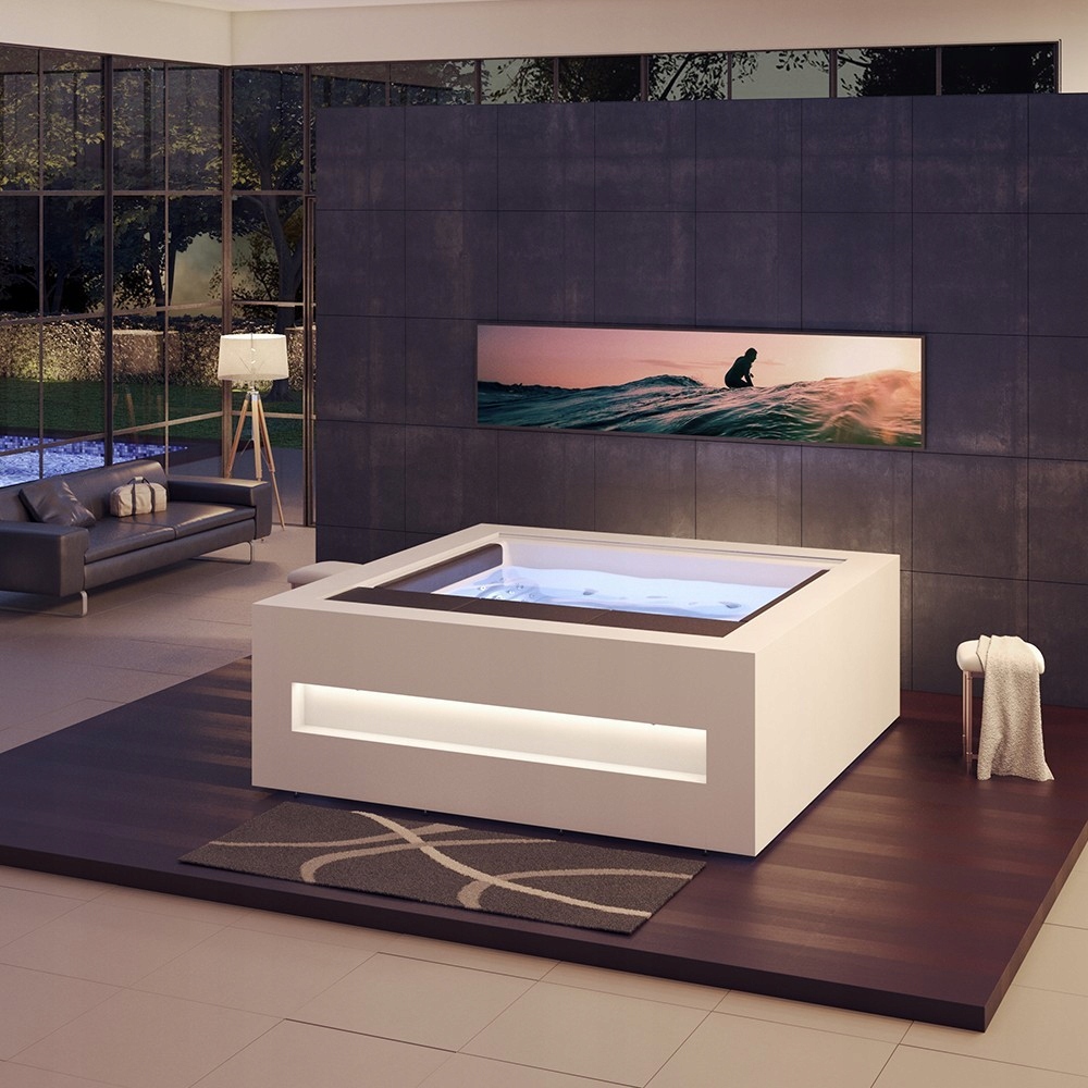 Wanna SPA z hydromasażem PURE Solid Surface + PureLine + ECOSpa Kod producenta 68450ss336