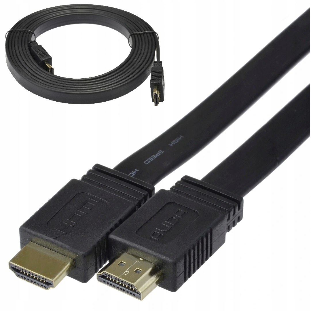 

Auda Kabel Hdmi 4K Full Hd Fhd 3D płaski Slim 5m