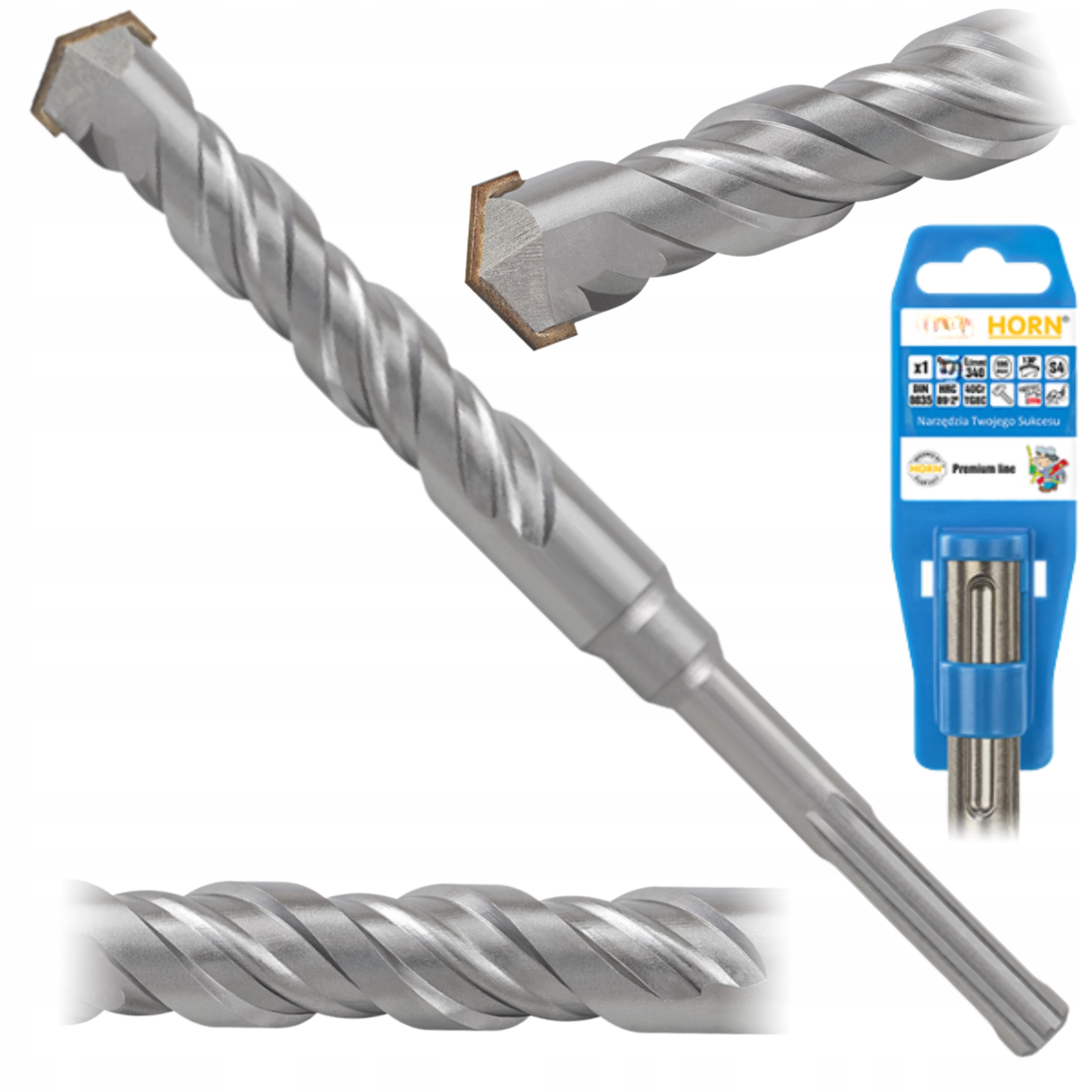 Wiertło Do Betonu Fi 40mm Sds Max 40x340 Udarowe Widiowe Muru Cegły 2OSTRZA