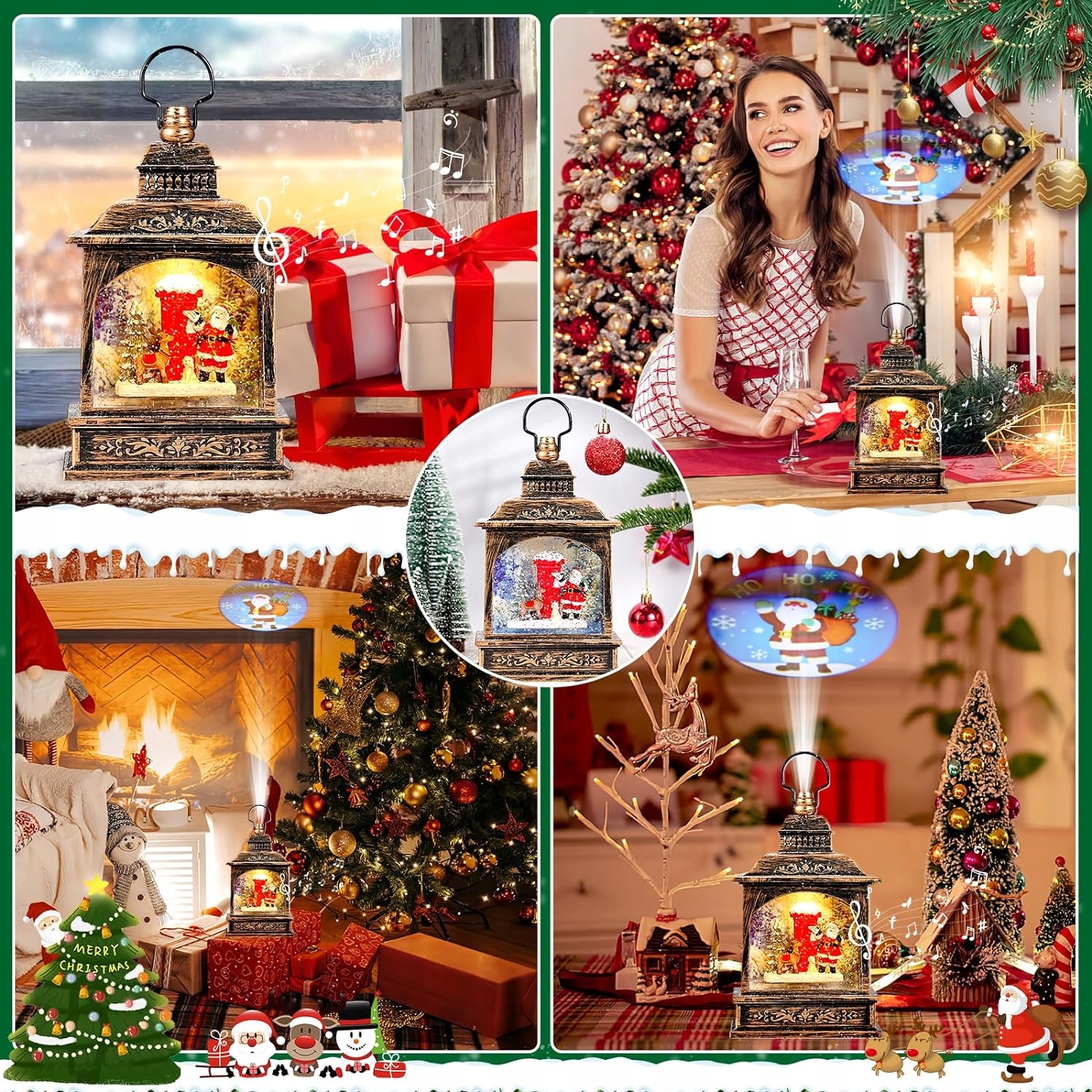 HEASYLIFE LATARNIA ŚWIĄTECZNA KULA ŚNIEŻNA MUZYKA Rodzaj figurka