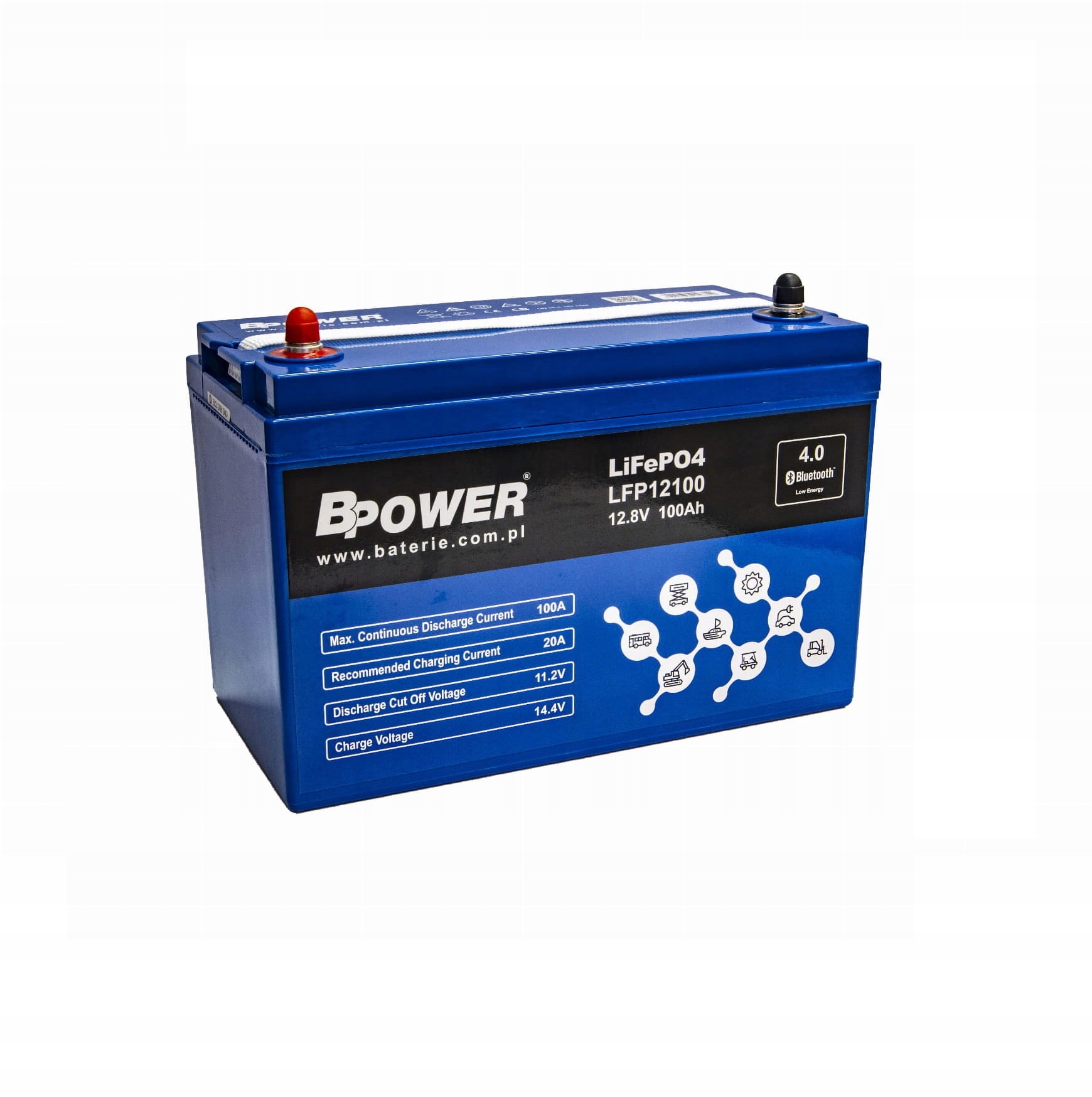 Akumulator LiFePo4 Bpower Lfp 12100 12V 100Ah