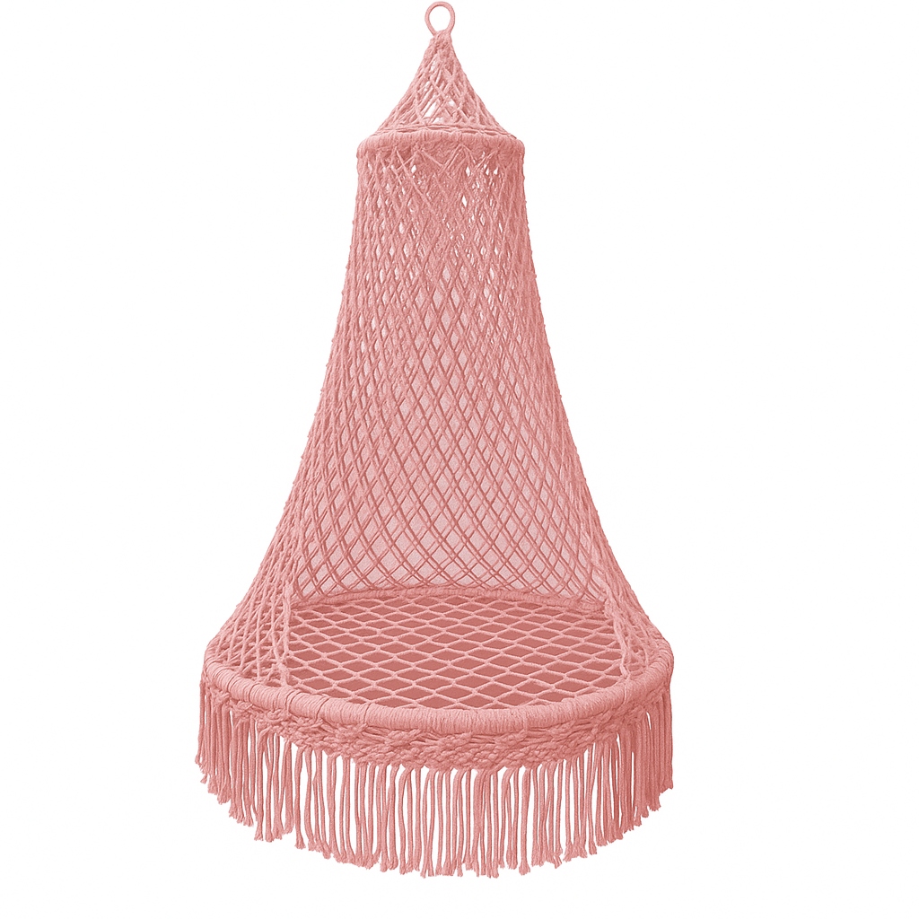 Velká Houpačka XXL Kulaté Kulatý Křeslo Makramé Cocoon Boho 150 Kg Na Terasu