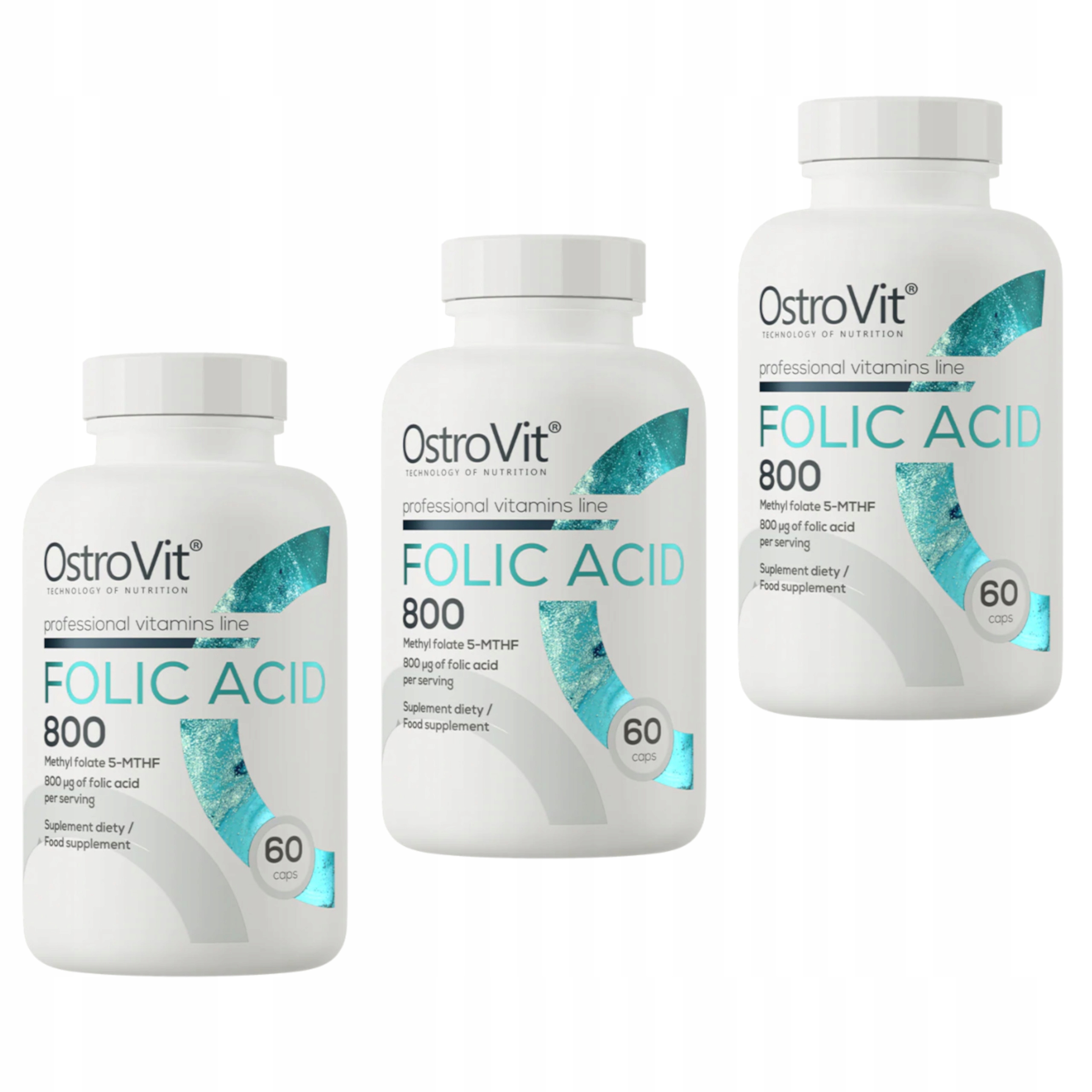 Ostrovit Folic Acid 800 270 t. Silná Kyselina Listová Vitamín B9 Těhotenství Foláty