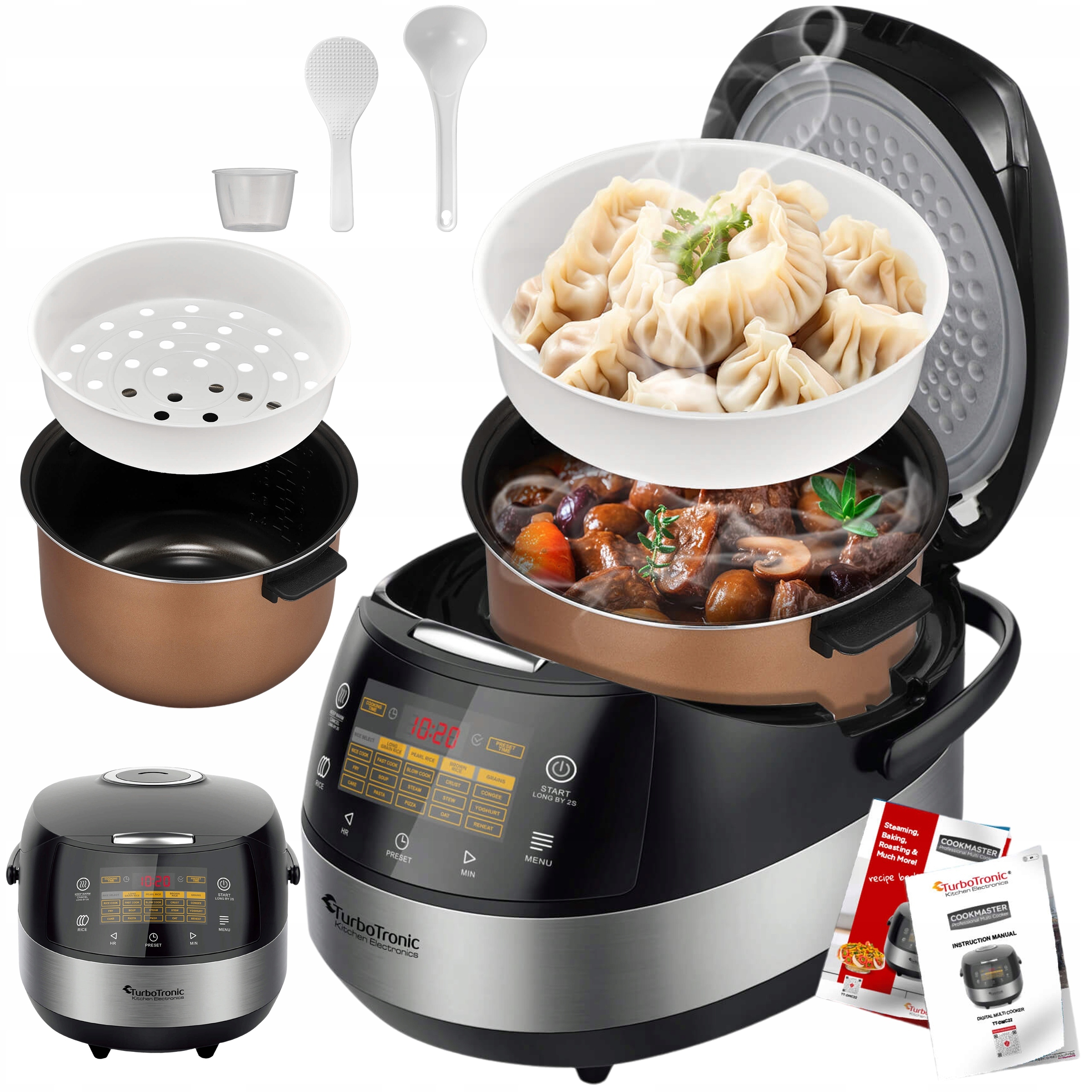 Multicooker Elektrický Hrniec Parný Fritéza 5 L 860 W