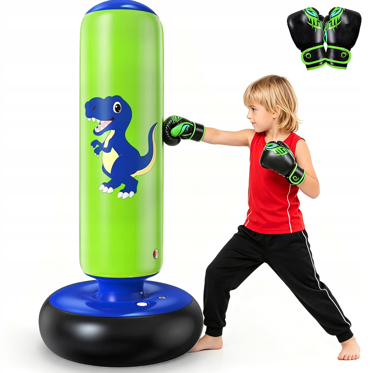 Nafukovací Boxovací Pytel Pro Děti, Naplněný Silným Stojícím Boxem Mma