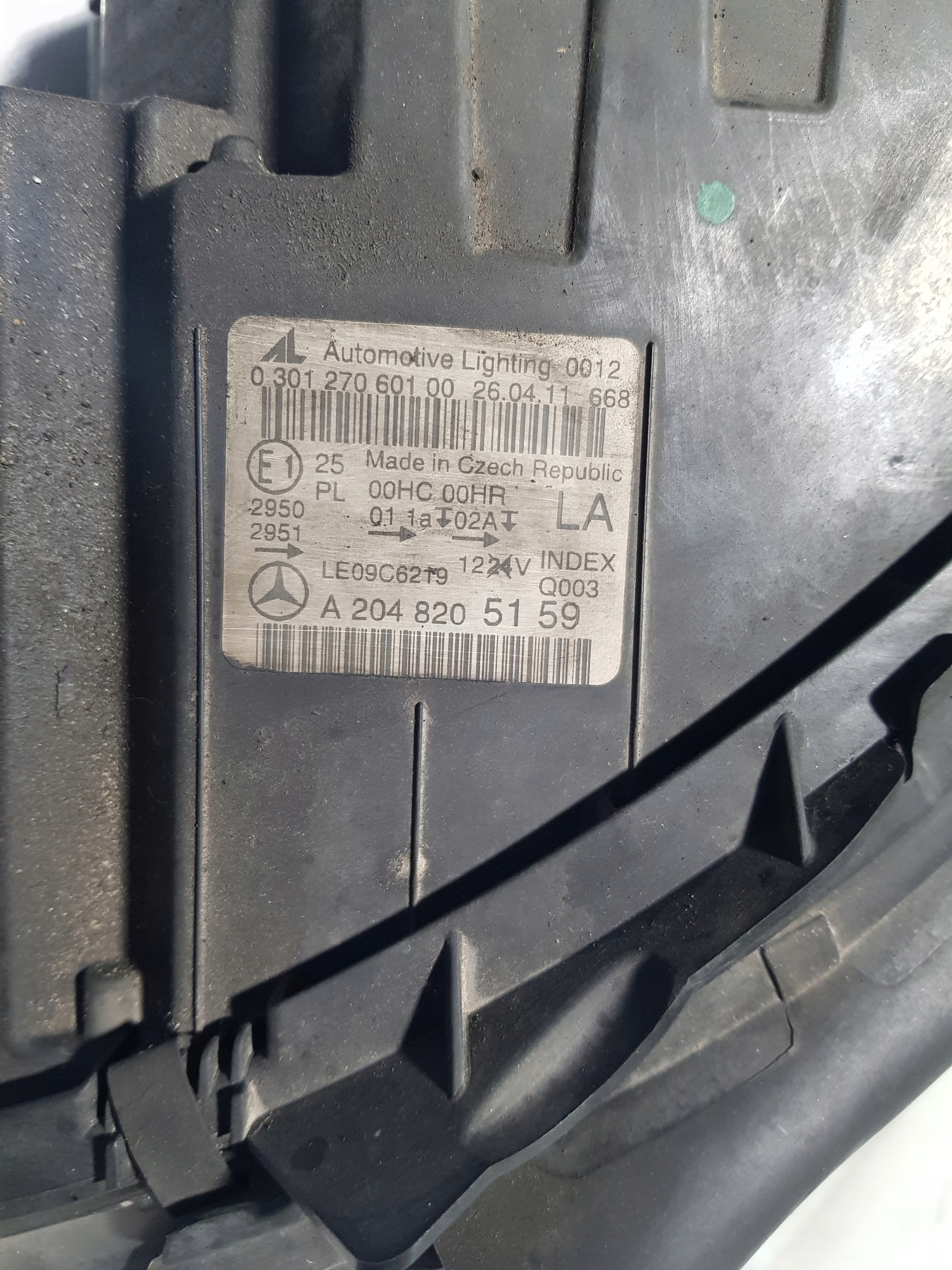 light left front MERCEDES C W204 LIFT A2048205159