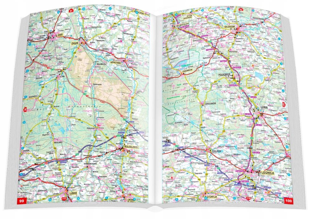 POLSKA 1:250 000 ATLAS SAMOCHODOWY 2023/2024 EXPRESSMAP Typ publikacji Atlas