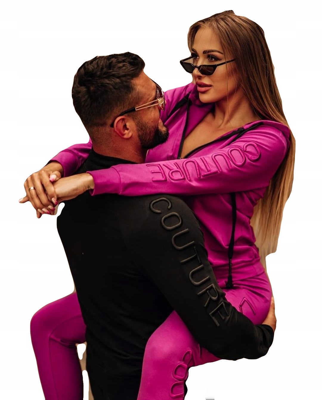 La..mu Komplet Męski Couture czarny XL