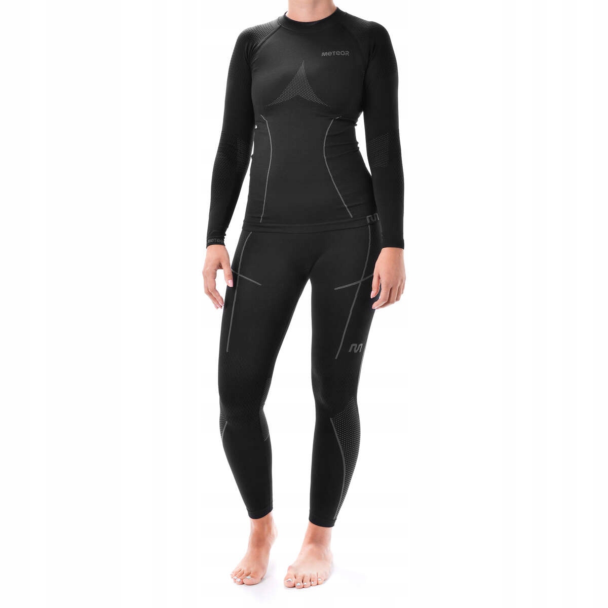 Komplet Bielizny Termoaktywnej Meteor Woman Black 2024 L/XL