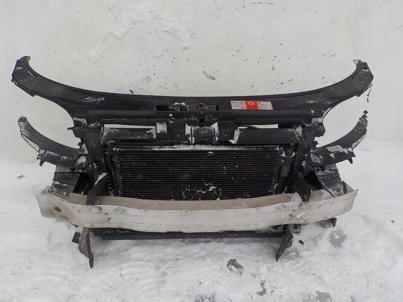 349 AUDI A3 II 8P LIFT 2.0 TDI 08-12 support panel for radiators sider radiator