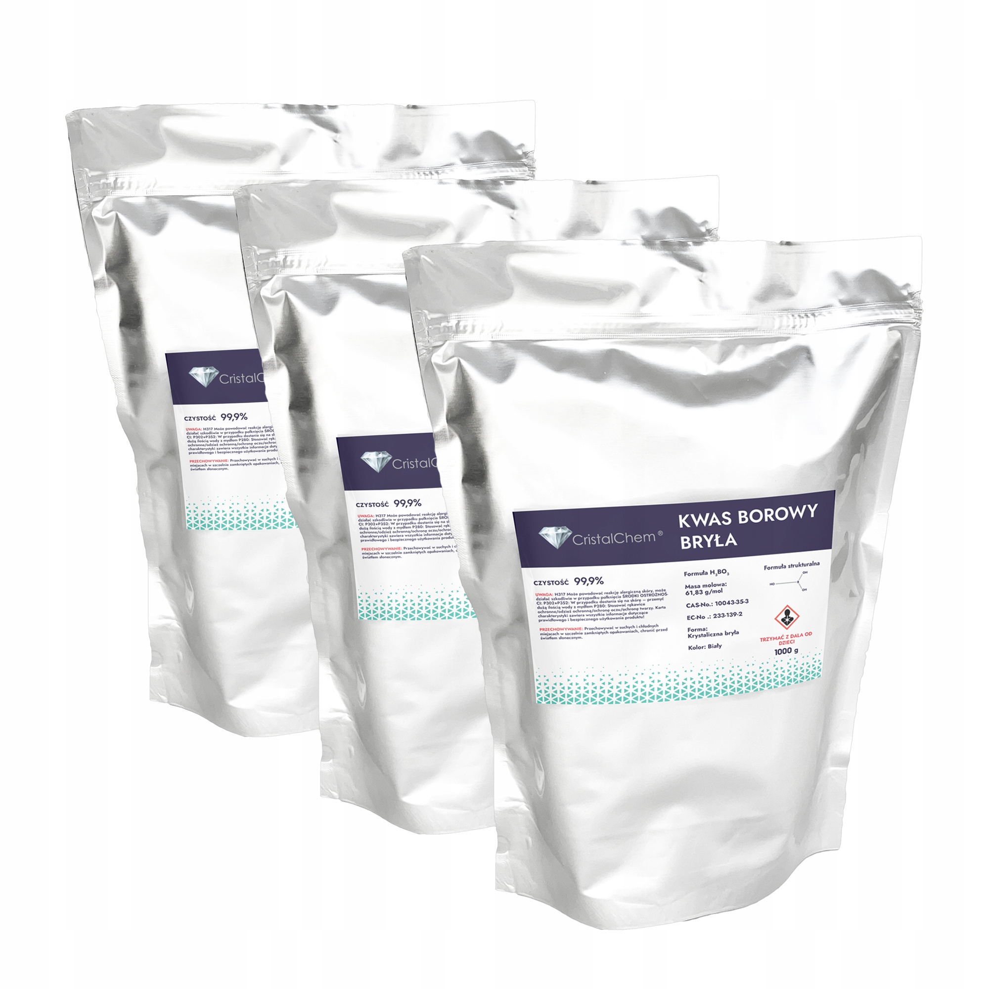 Kyselina borová 3 kg *atraktívna Cena* Čistá 99%