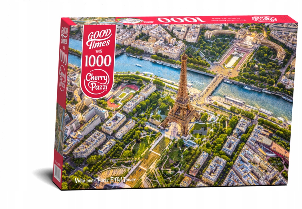 Puzzle Eiffelova veža z vtáčej perspektívy 1000 dielikov.