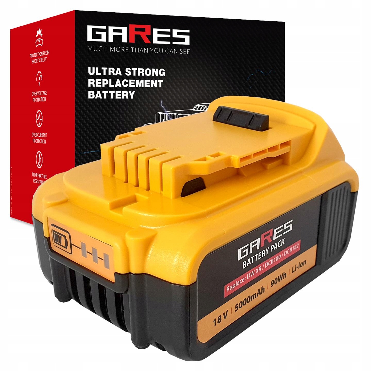 Akumulátor Baterie pro Dewalt Xr DCB184 DCB181 DCB182 DCB183 DCB201 18V 5Ah