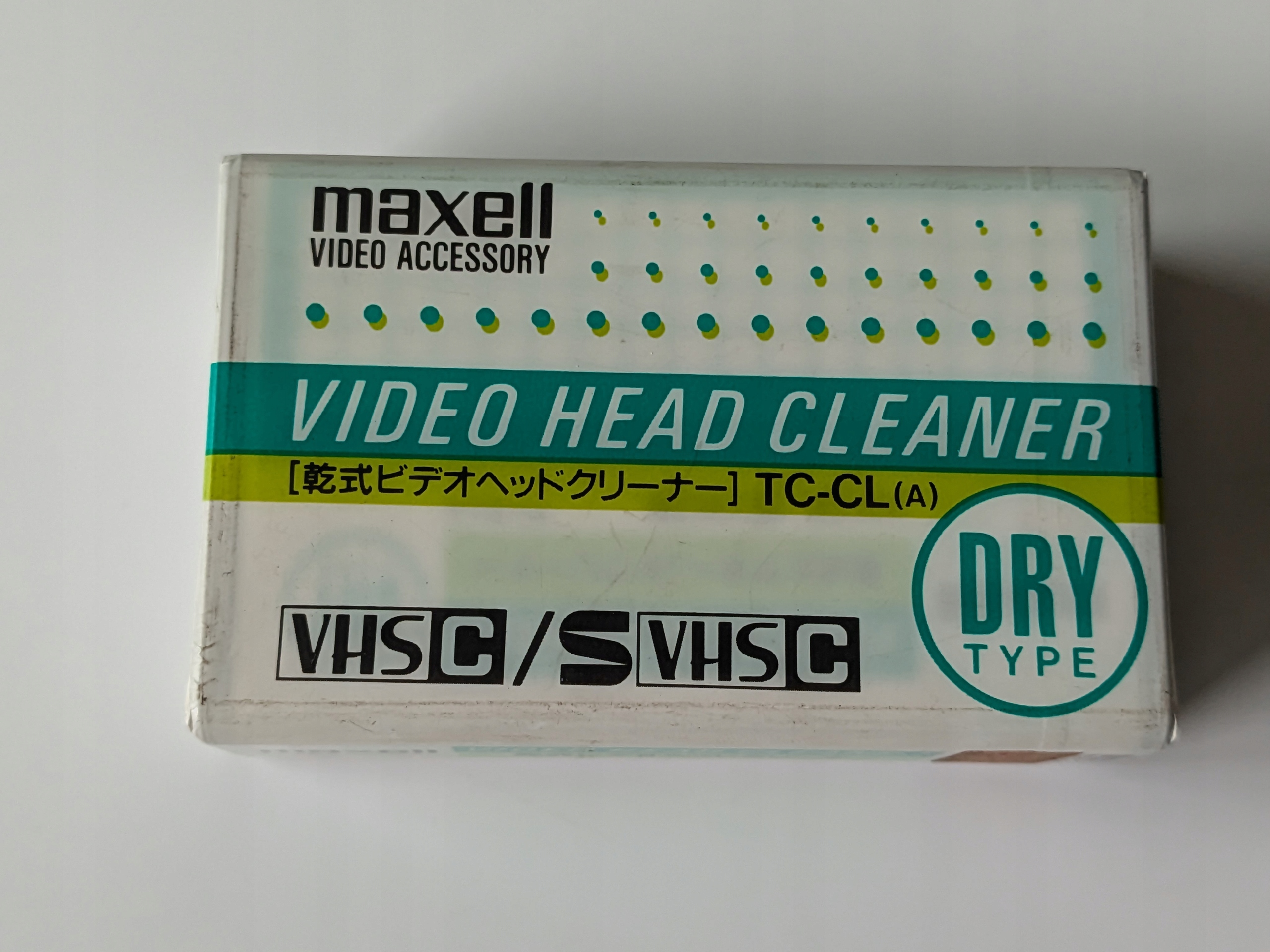 Maxell Vhs-c Cleaning Cassette czyszcząca kaseta do kamer Vhs-c S-vhs-c