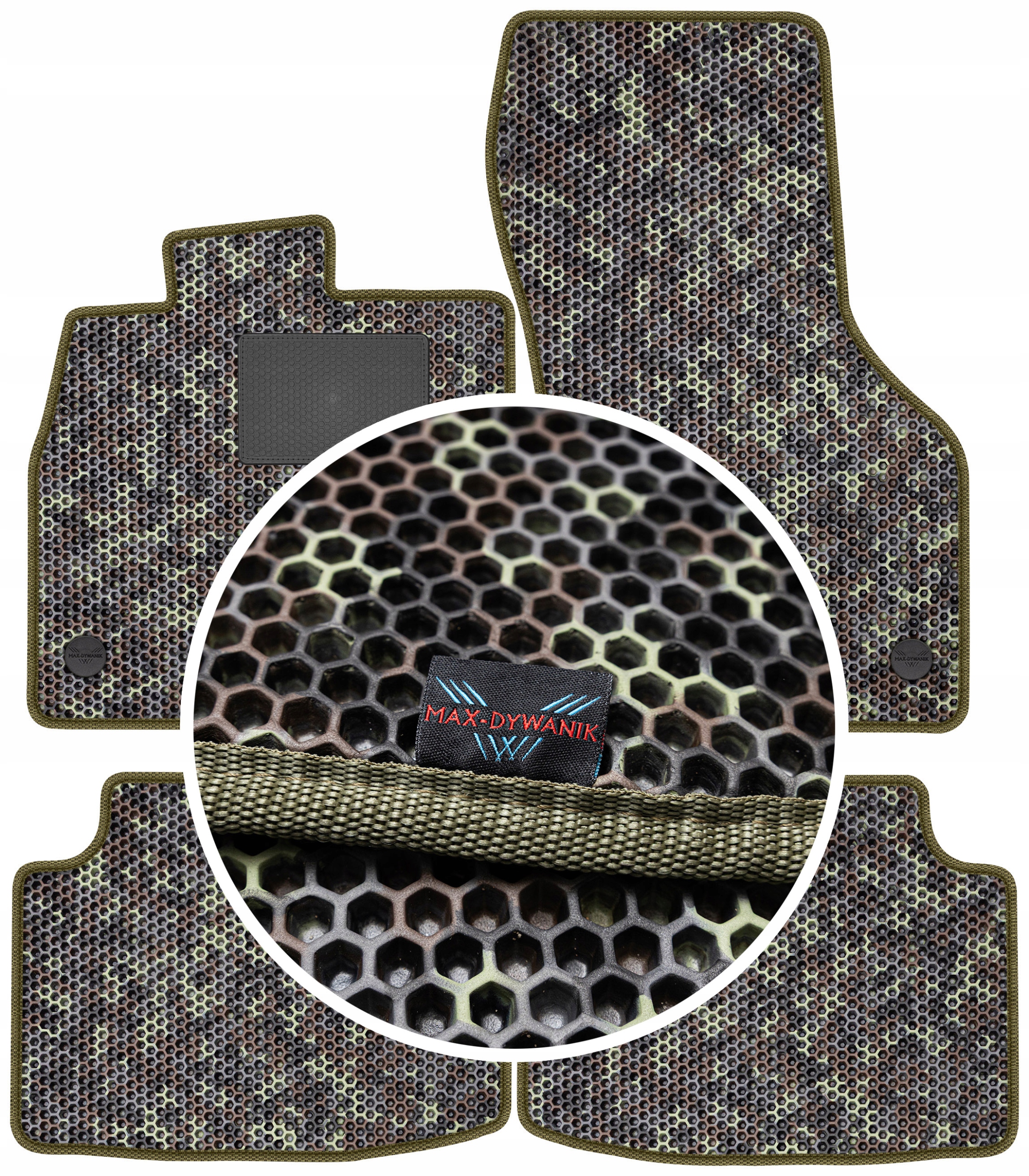 Vw Arteon 2017- Gumové rohože koberce Eva Moro (maskáčový vzor)