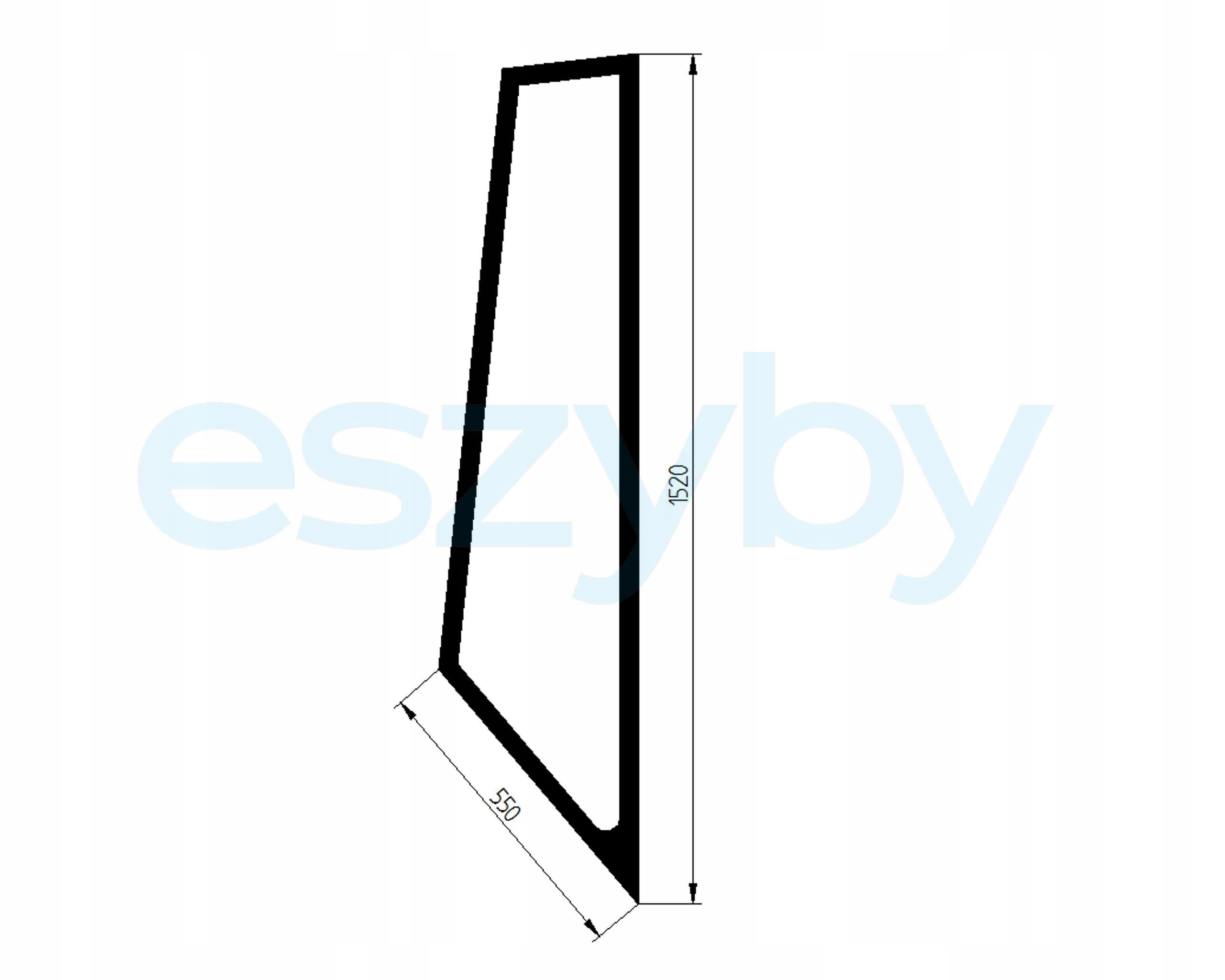 sklo nabíječka Cat G H přední levá 173-2144