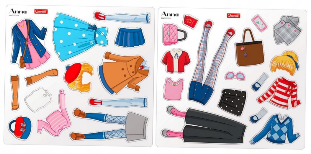 Magnetyczna moda Quercetti 2935 Najlepsze przyjaciółki moda dla dziewczynek