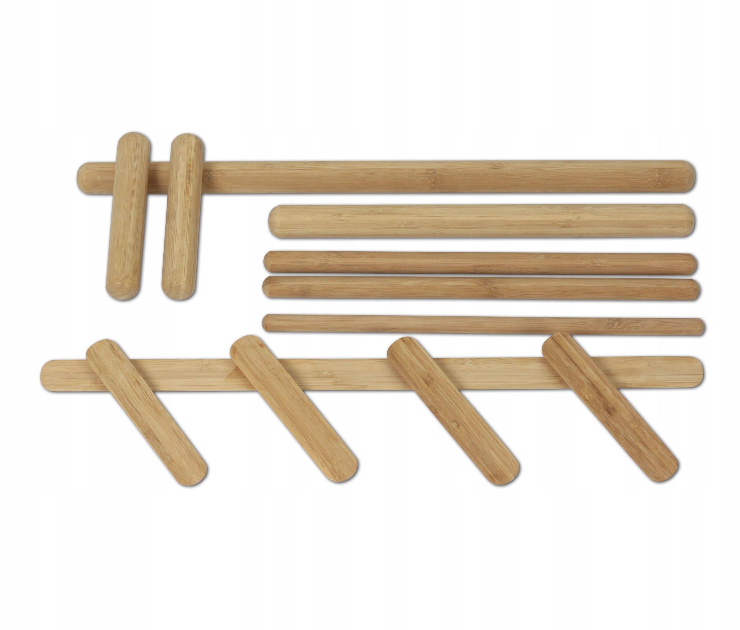 Zestaw 12 pałeczek bambusowych do masażu Spa Habys