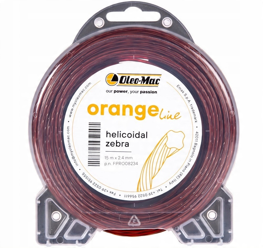 

Żyłka tnąca Oleo-mac 2,4/15m spiralna Orange line