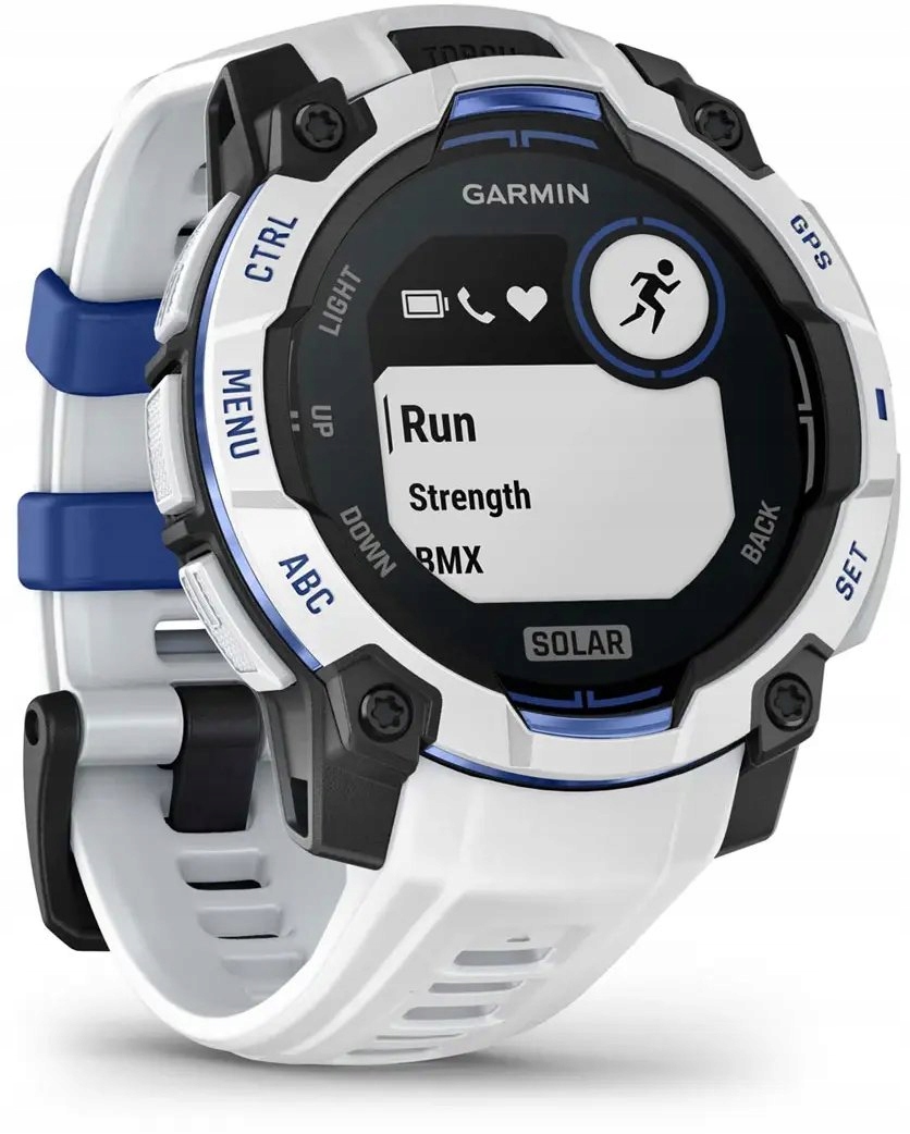 Zegarek sportowy Garmin Instinct 3 Solar 45mm Biały (010-02934-03)