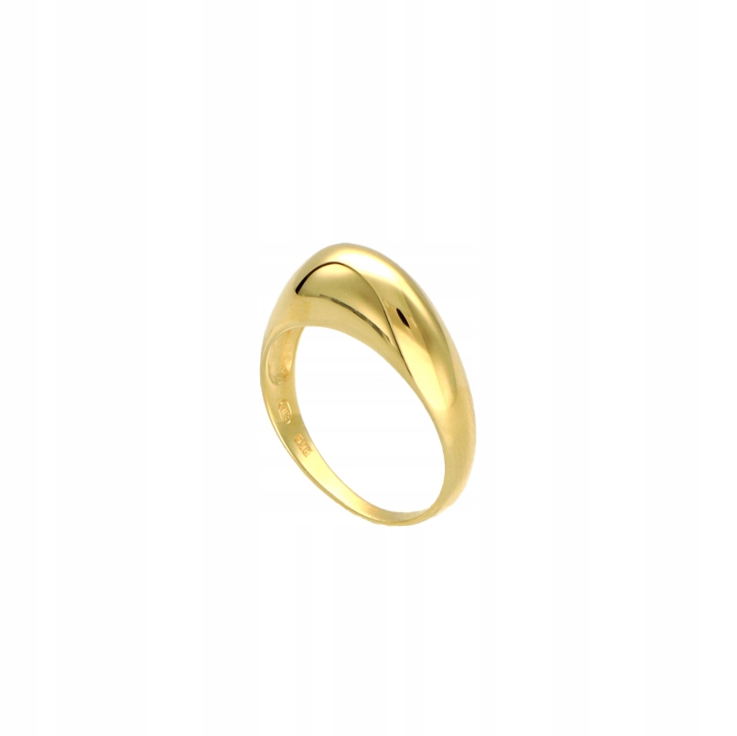 Prstýnek hladký stříbro pozlacené vel.