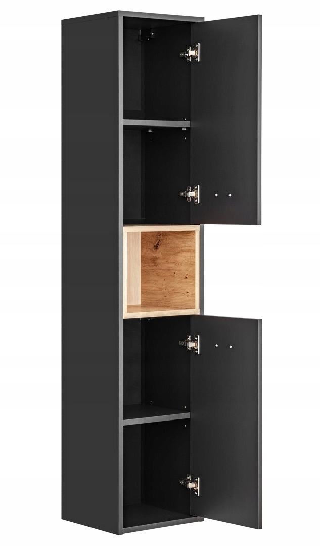 COMAD SZAFKA WYSOKA SŁUPEK BORNEO GRAFIT DĄB Marka Comad