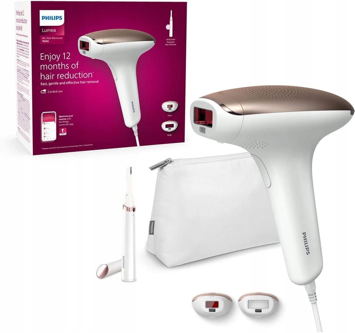 

Depilator Philips Lumea Depilacja Ipl Zestaw 4W1