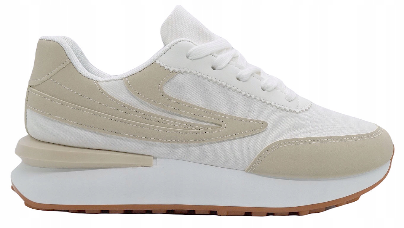 BUTY SPORTOWE DAMSKIE ADIDASY BEŻ SNEAKERSY R.40 Marka inna