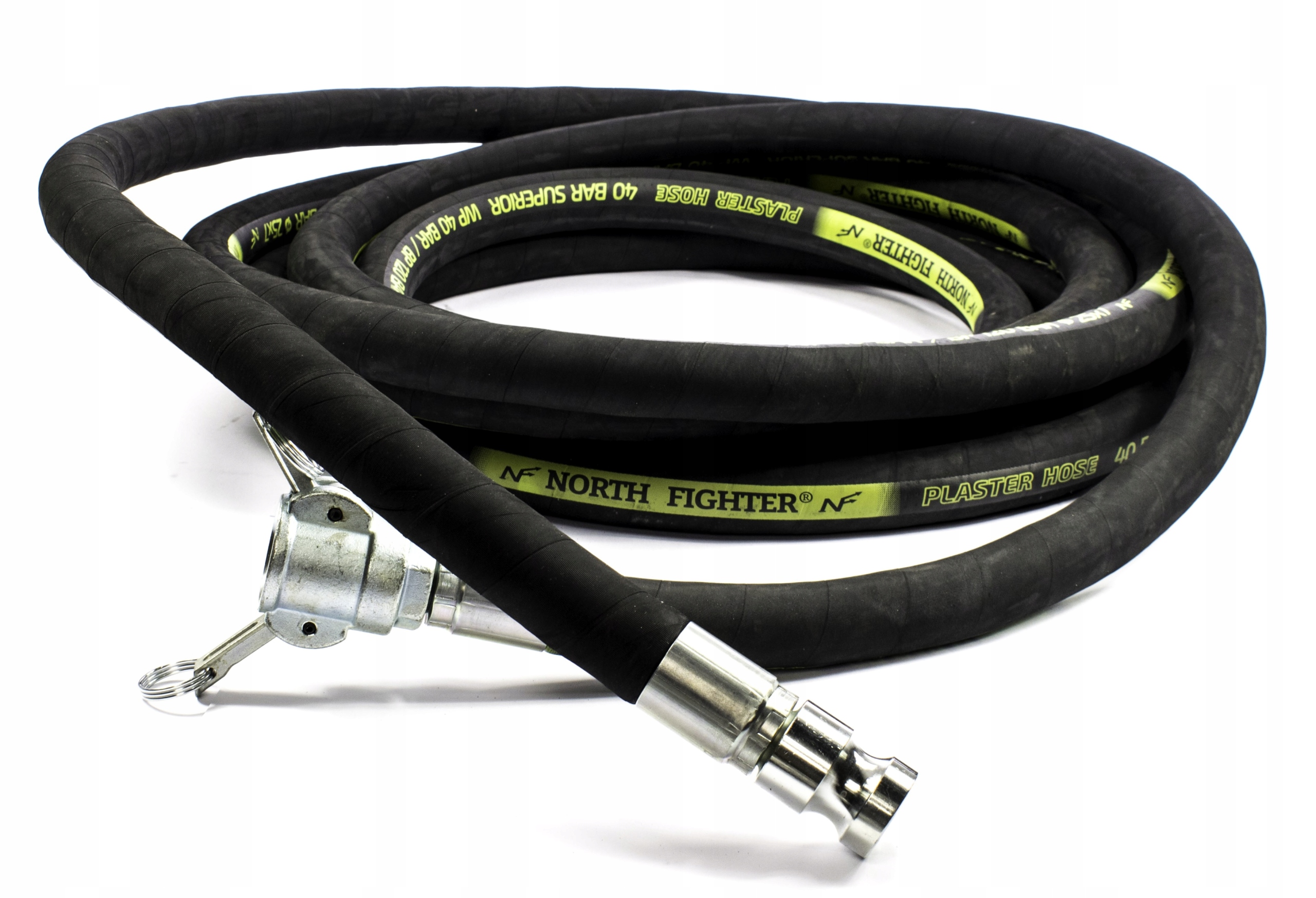 Wąż tynkarski materiałowy DN25 10m zakuty obrotowy