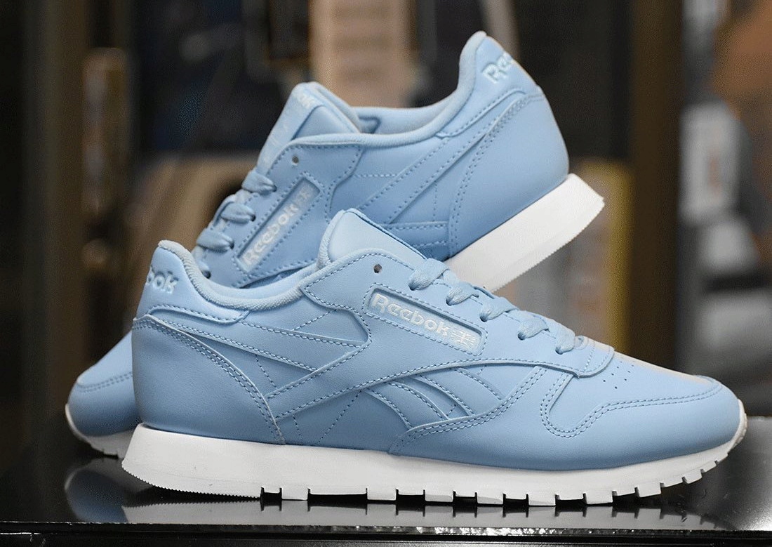Dámské boty Reebok Classic Leather CL Lthr kožené tenisky Blue 37