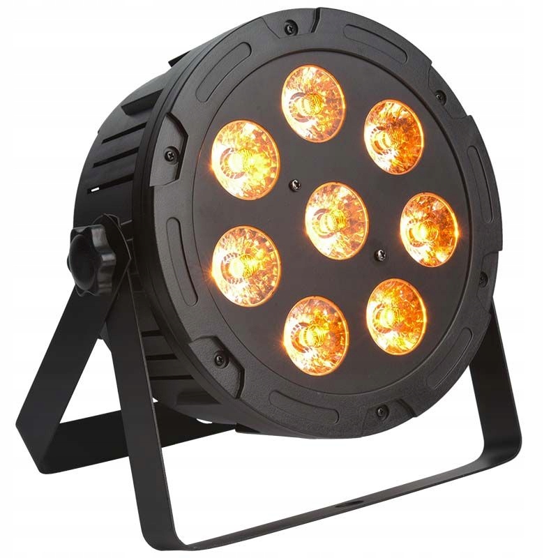 Reflektor Sceniczny Dyskotekowy Kolorofon Par Led 8x9W Lampa Disco