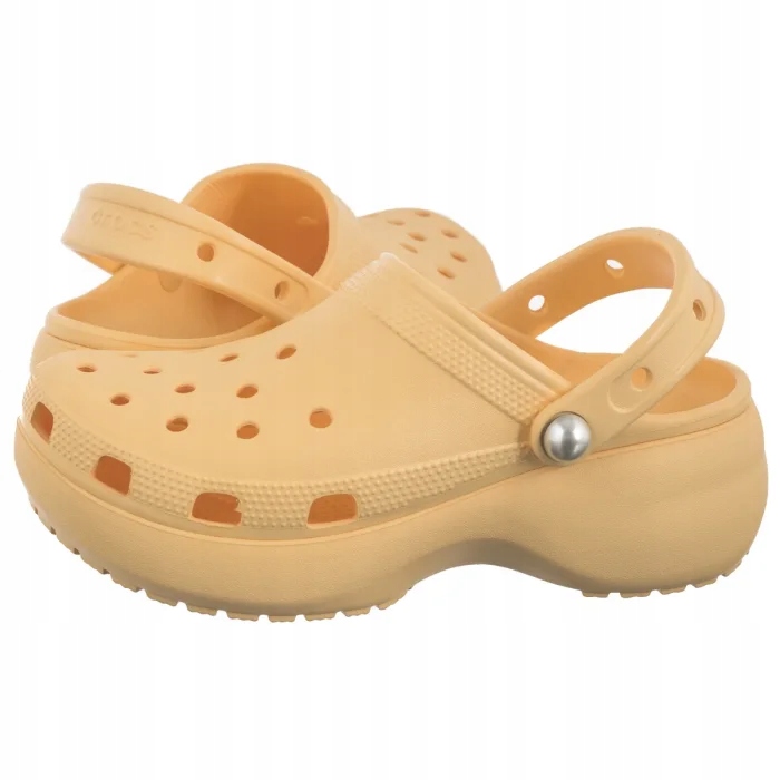 Dámské Nazouváky Crocs Classic Platform Pearl Clog Oranžové