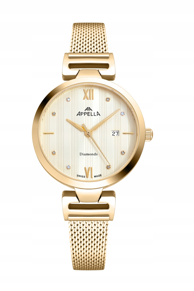 Nové Originální dámské hodinky Appella L50001.1181DQ s diamanty