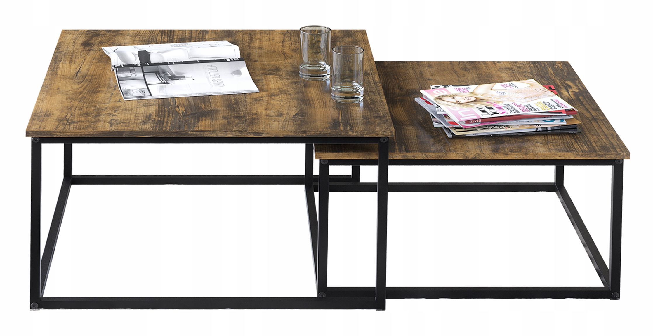 

Stolik Kawowy 2w1 Stół Ława Loft Industrial LFT204