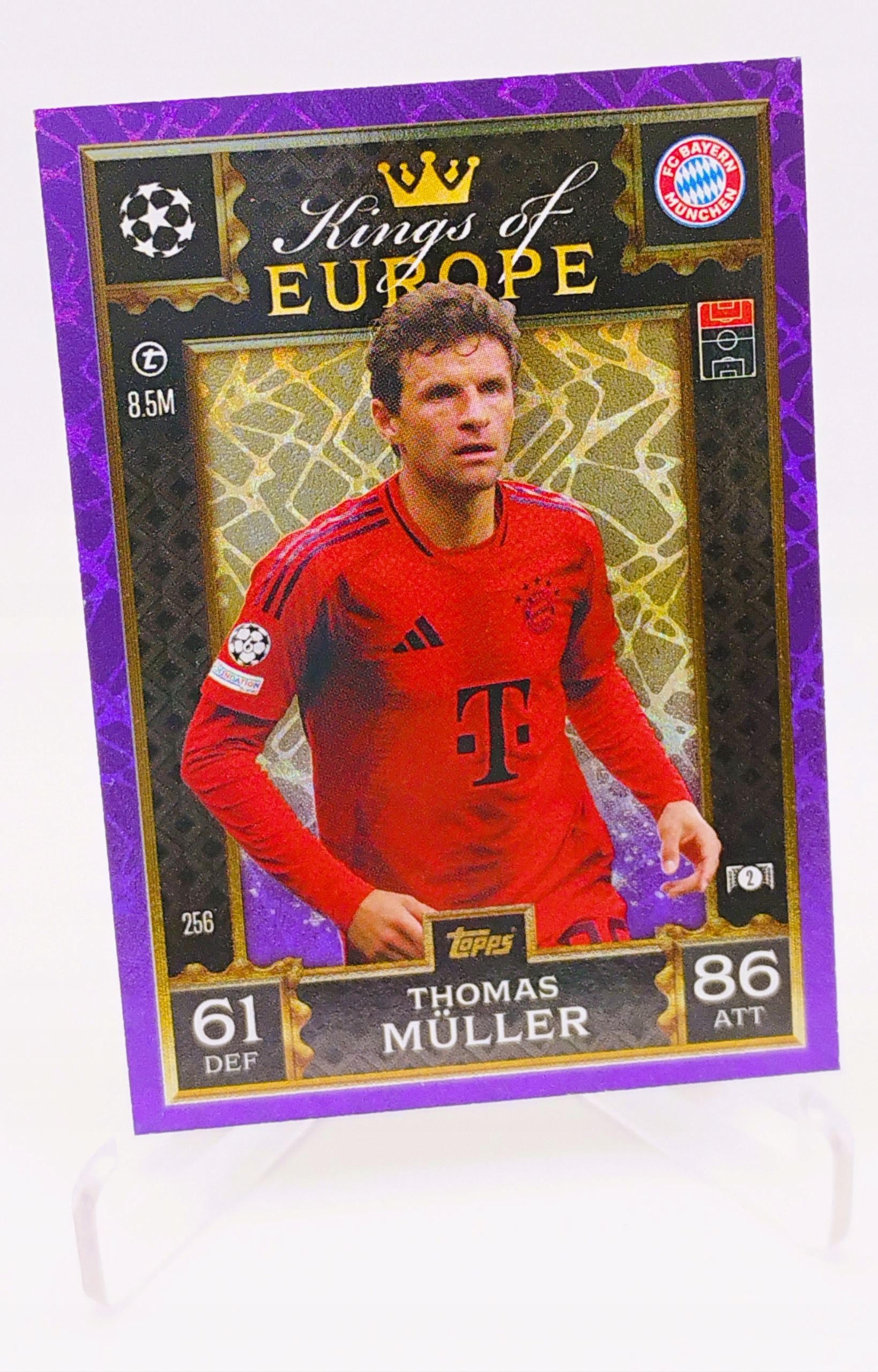 Topps Match Attax Extra 2025 Kings Of Europe Purple 256 Thomas Muller