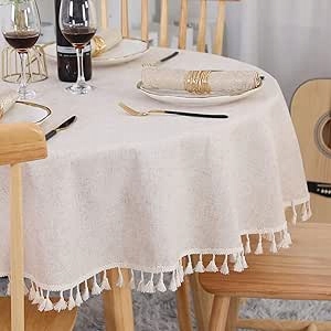 Ubrus kulatý na stůl do obývacího pokoje s boho shabby Jaro 150 cm