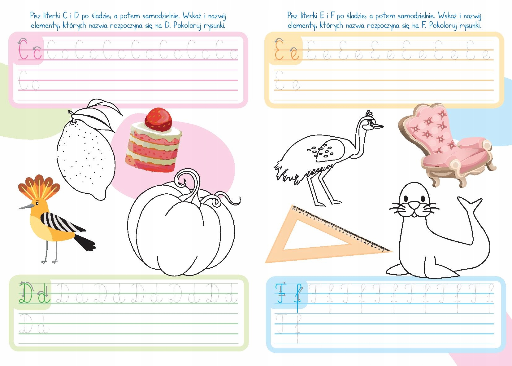 Mój mały Elementarz Literki Piszę Litery Skrzat Język publikacji polski