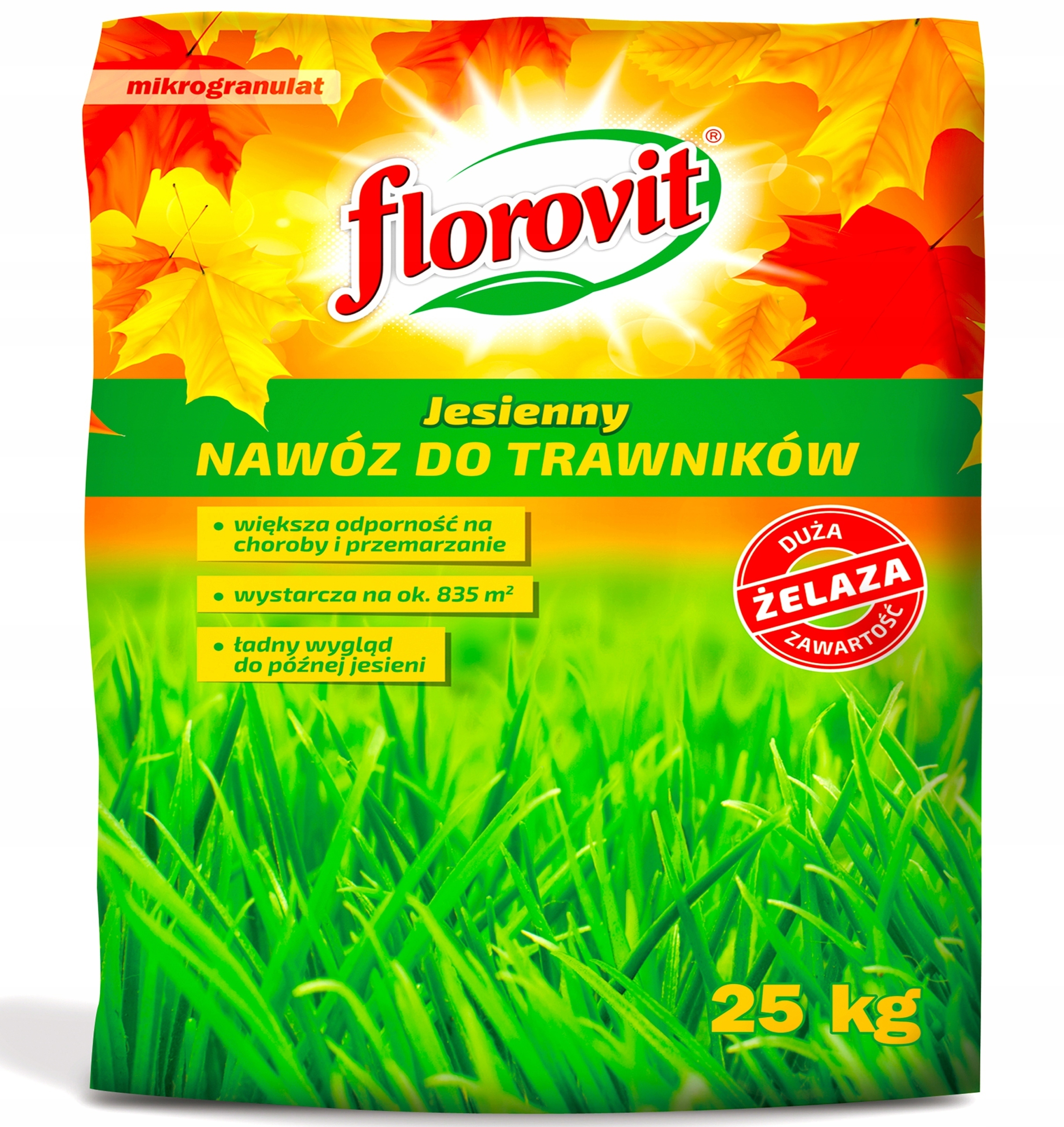 Nawóz jesienny do trawników Florovit granulat 25 kg Outlet