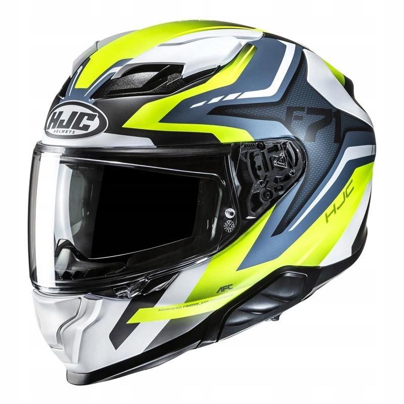 Motocyklová prilba Hjc F71 Fes Yellow/blue žltá modrá Darčeky