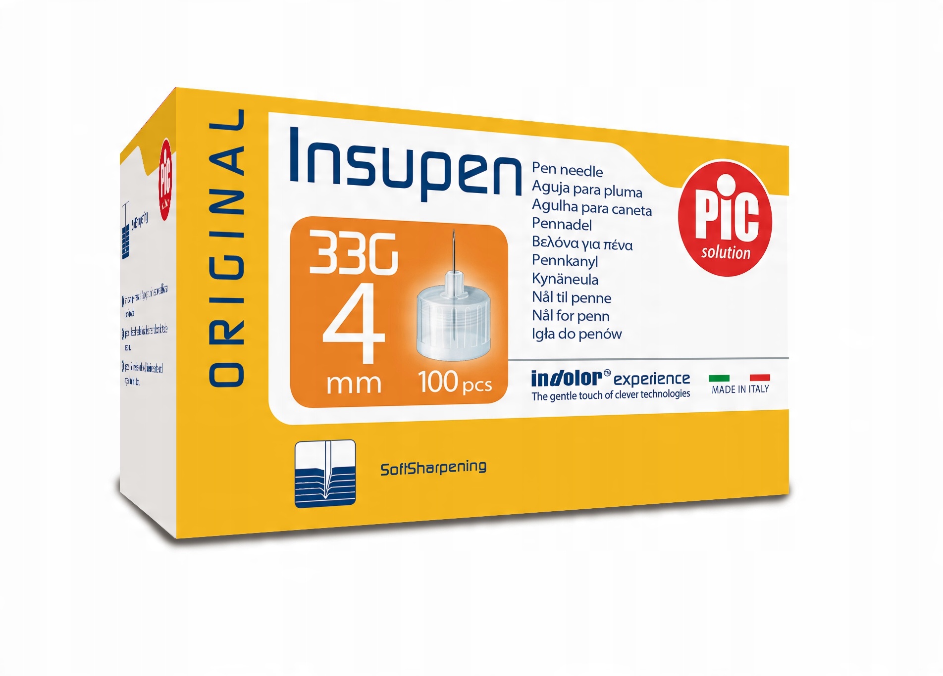 

Igły do penów Insupen 33G (0,20mm)x 4mm Najcieńsze